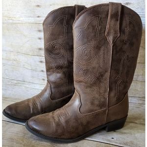 Wonder Nation Girls Cowboy Boots Like New 4 EUC